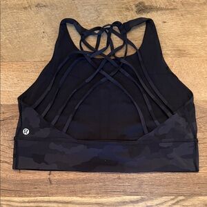 lululemon athletica Black Camo Sports Bra